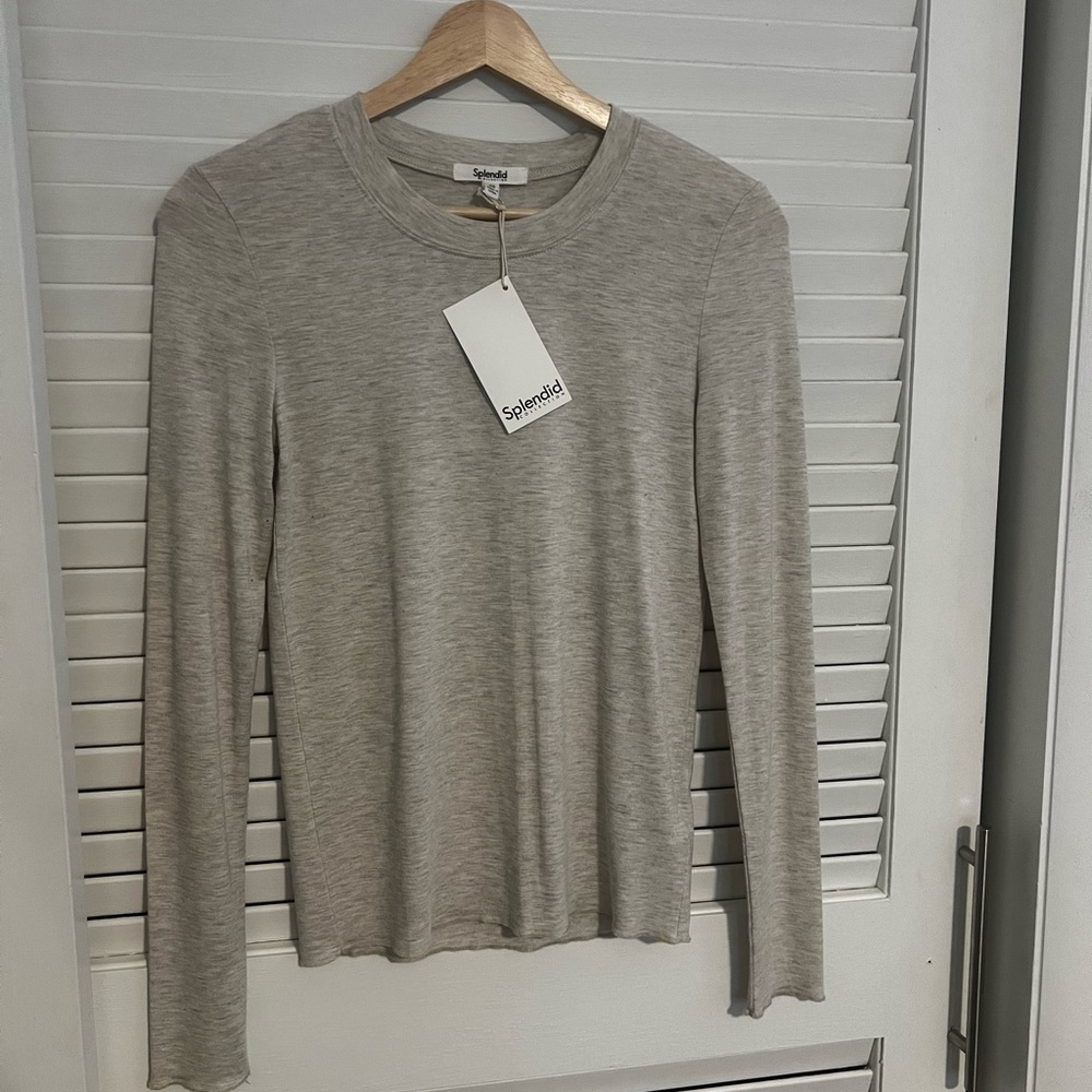 Splendid bamboo long sleeve - pale oak